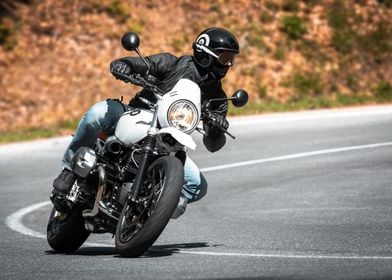 Biker on the Highway