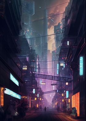 Cyberpunk Metropolis 