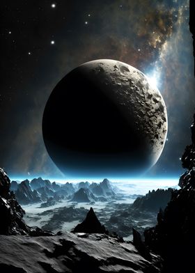 Moon Space Landscape