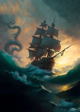 Fleeing the kraken