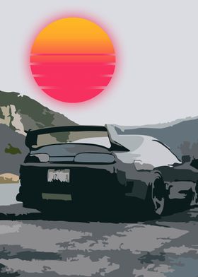 toyota supra retro