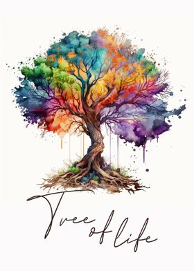 Multicolor Tree of life