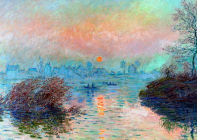 Sunset on the Seine Monet