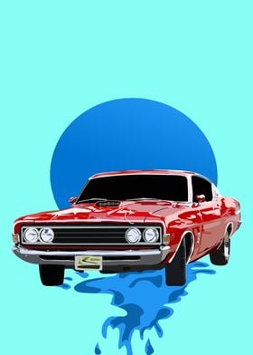 Classic car vector