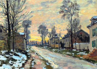 Melting Snow Claude Monet