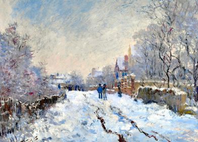 Snow at Argenteuil Monet