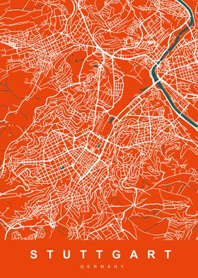 Map STUTTGART GERMANY