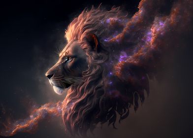 Spirit Animal Lion' Poster by Jiri Hodecek | Displate