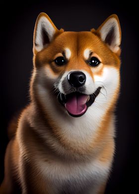 Shiba Inu with blue eyes