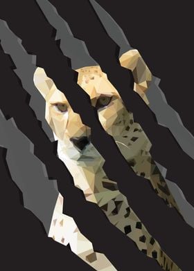 Low Poly Cheetah Scratches