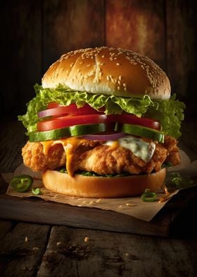 Chicken Sandwich Burger 4