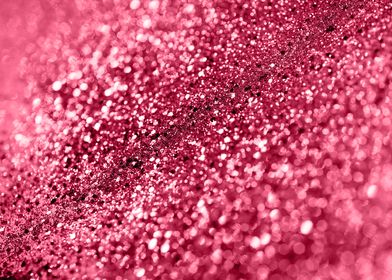 Viva Magenta Bokeh Glitter