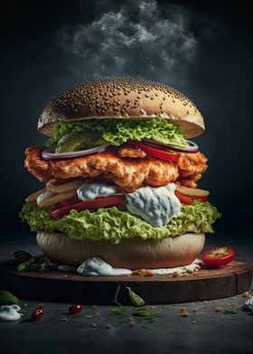 Chicken Sandwich Burger 2