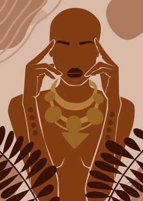 Minimalist African Woman