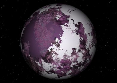 purple and white earth