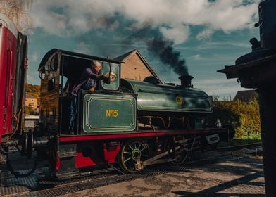 Puffing Steam Train