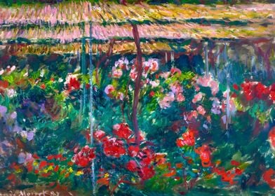 Claude Monet Peony Garden