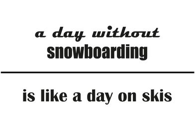 Snowboarding versus skiing