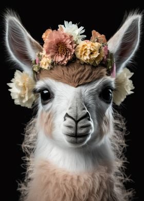 cute baby fluffy llama