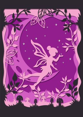 Fairy Fairytale Papercut