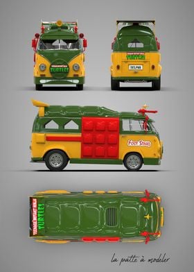 Vw Combi Mutant Turtles