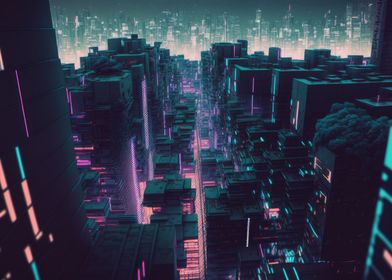 Cybrpunk anime night city