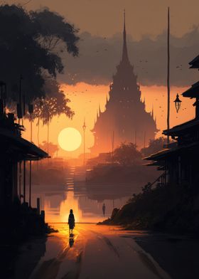 Myanmar sunset