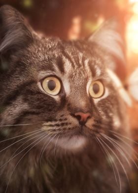 Gorgeous siberian cat