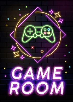 gaming room neon sign