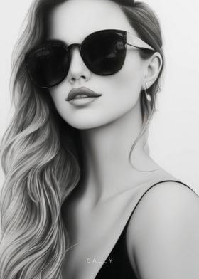 Woman Wearing Sunglasses