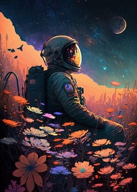 Astronaut in Bloom