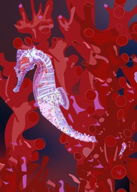 Crystal seahorse