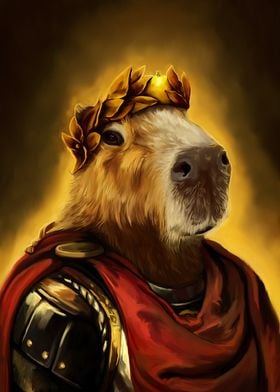 Capybara as Roman Emperor