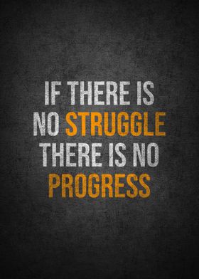 No struggle no progress