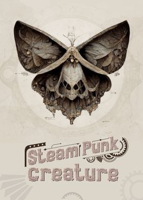 Fantasy Steampunk Moth