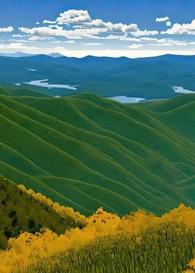 Rich Green Mountainscape