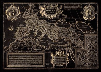 Roman empire vintage map