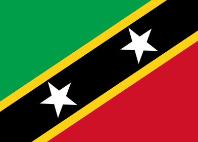 Saint Kitts and Nevis Flag