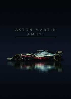 Aston Martin AMR21 F1 Car 