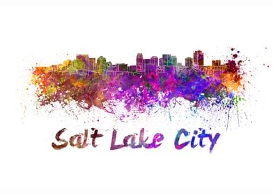 Salt lake city skyline