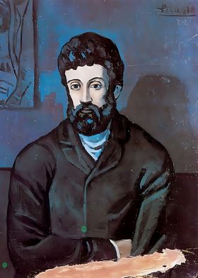 man in blue by Picasso