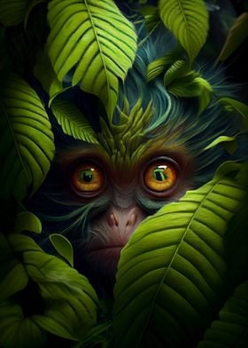 Green Forest Animal Monkey