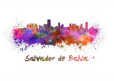 Salvador de bahia skyline