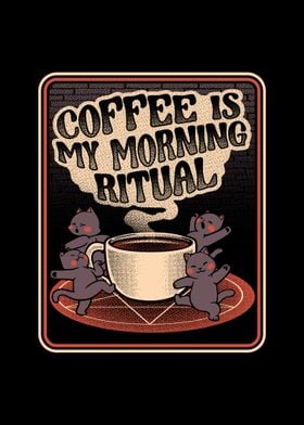 Coffee Morning Ritual Cats