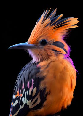 The Vibrant Hoopoe Bird