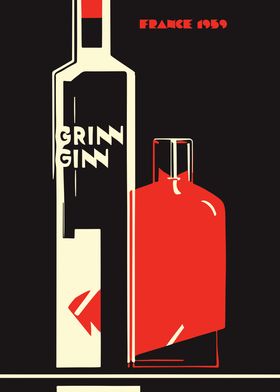 Grind Gin Advertising Art