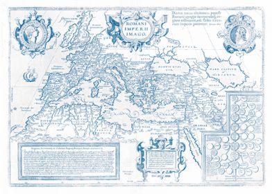 Roman empire vintage map