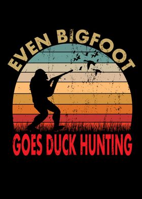 Bigfoot Duck Hunting Gift