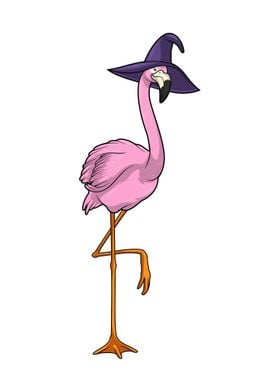 Flamingo Witch Hat