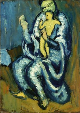 motherhood 1901 by Picasso